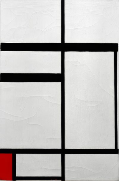 Composition No. I; Composition with Red by Piet Mondrian